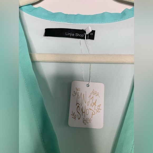 Linjia Shop High Low Ruffled Rainbow Colorful Boho Maxi Dress - Picture 8 of 9